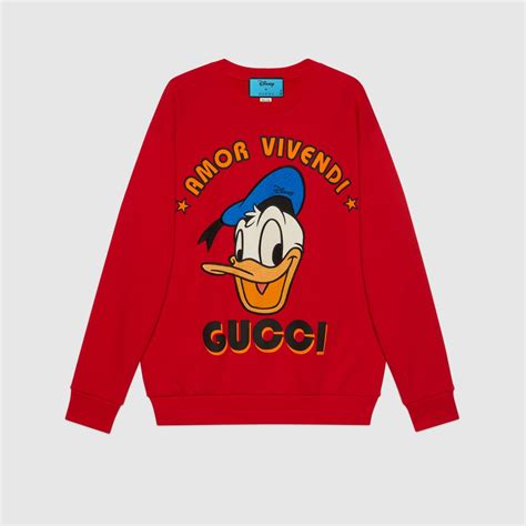 disney x gucci donald duck sweatshirt|goat disney gucci shoes.